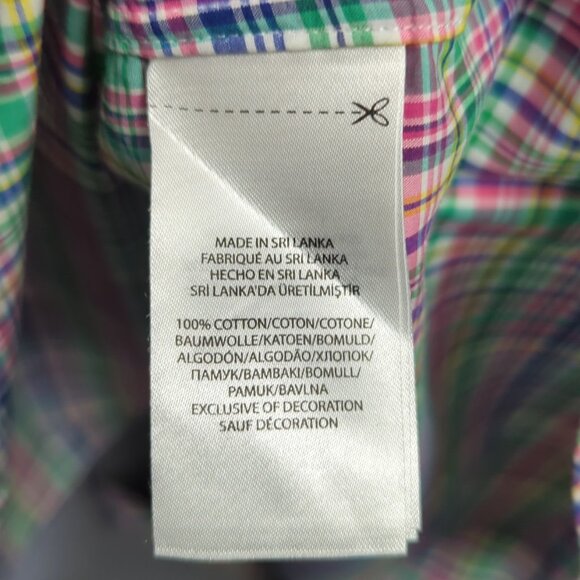 Ralph Lauren Shirt Men's 3XLT Multicolor Cotton Stretch Long Sleeve Button Up - Picture 9 of 10